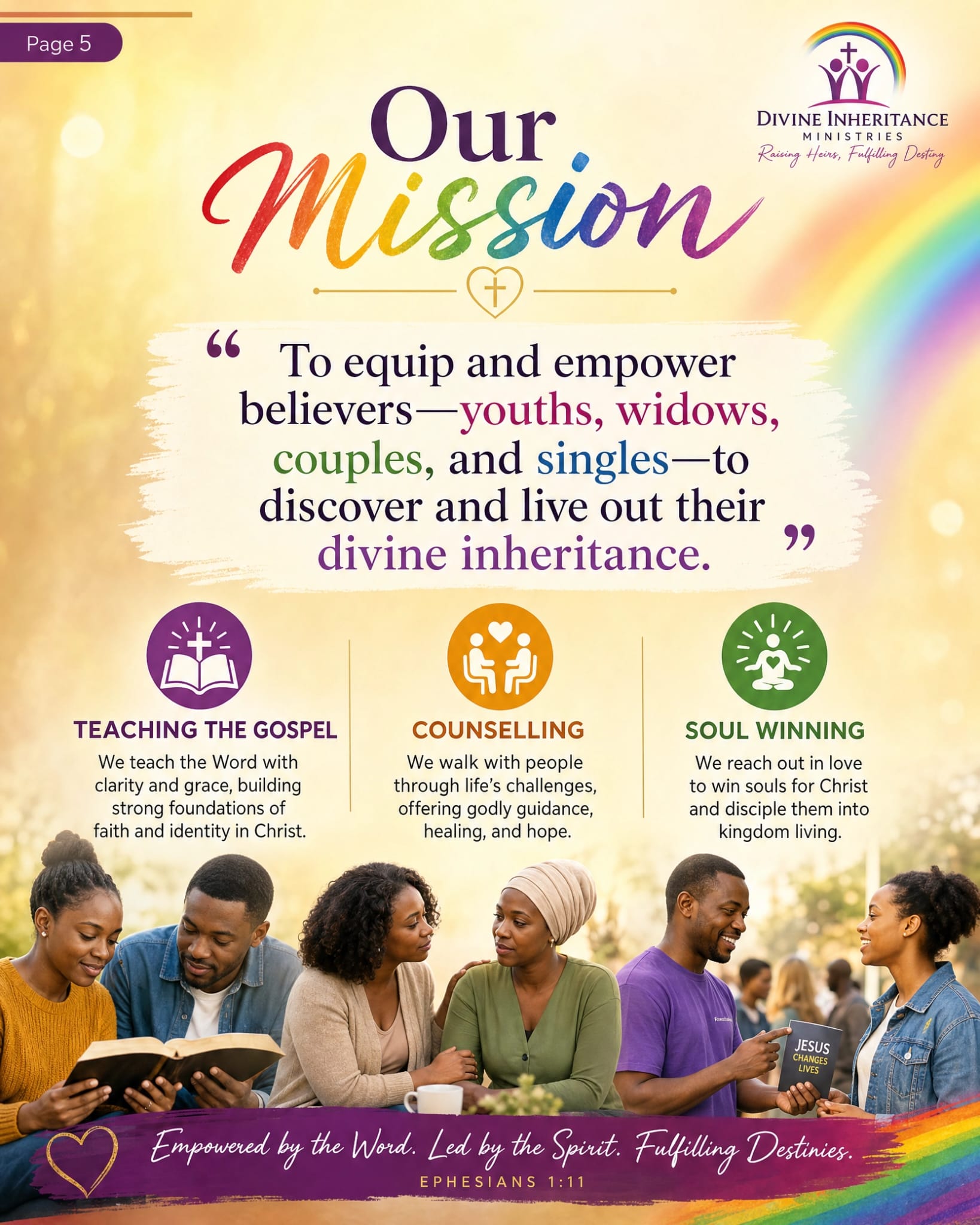 Our Mission — Teaching the Gospel, Counselling, Soul Winning